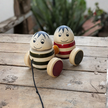 Load image into Gallery viewer, Bobblers | Wooden pull toy | Channapatna Toys