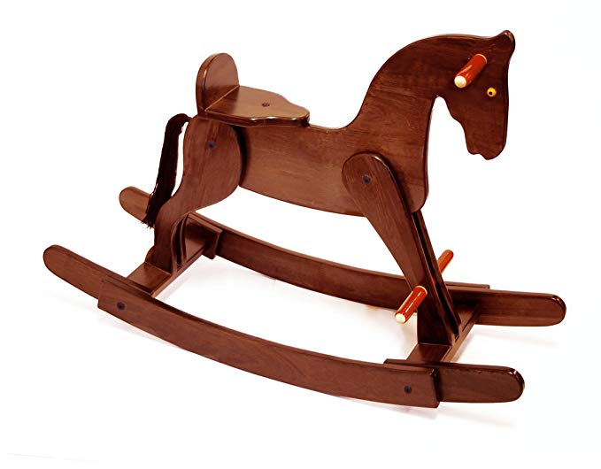 Wooden Rocking Horse CHETAK (Redish Brown) Fairkraft Creations