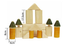 Load image into Gallery viewer, Wooden building blocks | Educational wooden toys | Wooden stacking blocks