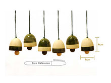 Load image into Gallery viewer, Wooden Christmas Decor : BELLS - Green (set of six)