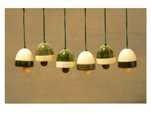 Load image into Gallery viewer, Wooden Christmas Decor : BELLS - Green (set of six)