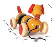 Load image into Gallery viewer, Bovow Red | Wooden pull toy | Wooden toys for kids