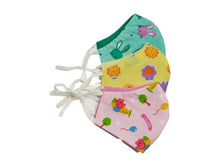 Load image into Gallery viewer, KARUNA Children's Mask-Printed : Reversible Cotton Mask – 3 Layer Construction | Pack of 3no.s to 12no.s - Fairkraft creations