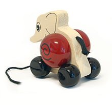 Load image into Gallery viewer, Elifa (Red) | Wooden Pull Toy | Channapatna toys