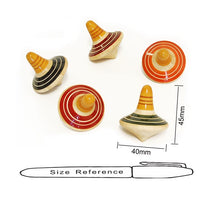 Load image into Gallery viewer, TANDAV - Set of 5 Finger Tops | Spinning Wooden tops | Wooden top spinner