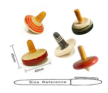Load image into Gallery viewer, Wooden spinning tops