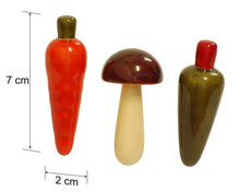 Load image into Gallery viewer, Vegetables set fridge magnets | Wooden fridge magnets | Refrigerator magnets