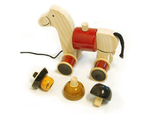 Load image into Gallery viewer, Wooden pull toys