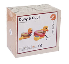 Load image into Gallery viewer, Duby and Duba | Push Pull toys | Wooden Toys | Wooden duck toys
