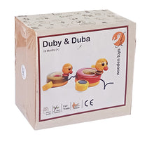 Load image into Gallery viewer, Duby and Duba | Push Pull toys | Wooden Toys | Wooden duck toys