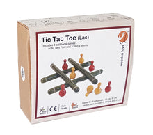 Load image into Gallery viewer, Tic Tac Toe (Lac) | Wooden tic tac toe | Tic tac toe wooden game | Wooden tic tac toe set
