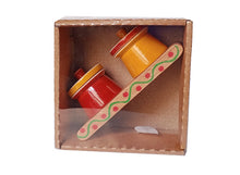 Load image into Gallery viewer, Aum - Haldi Kumkum Barni  | Wooden Container Set