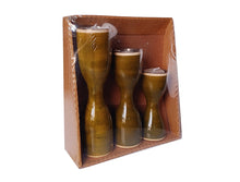 Load image into Gallery viewer, Triune ( Green ) Set of 3 Candle Holder  | Wooden candle stand | Handmade wooden candle holders