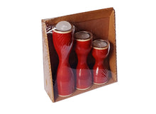 Load image into Gallery viewer, Triune ( Red ) Set of 3 Candle Holder  | Wooden candle stand | Handmade wooden candle holders