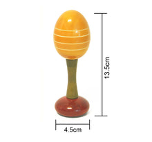 Load image into Gallery viewer, Maraca Rattle Yellow | Wooden rattle | Wooden rattle Toys