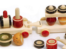 Load image into Gallery viewer, Wooden train toy