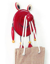 Load image into Gallery viewer, Peggy Toad - Wooden Wall Peg | Wooden Home decor