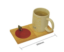 Load image into Gallery viewer, Wooden coaster cum cookie tray - PIPIT | Wooden coaster