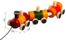 Load image into Gallery viewer, Pom Pom Rail | Wooden train toy | Wooden train | Wooden train set
