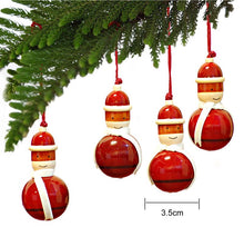 Load image into Gallery viewer, Wooden Christmas Decor : SANTA (set of 4)