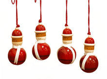 Load image into Gallery viewer, Wooden Christmas Decor : SANTA (set of 4)