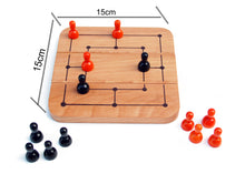 Load image into Gallery viewer, Wooden Six Men's Morris | Six men's morris | Morris game |  Morris game Board