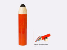 Load image into Gallery viewer, Wooden Pencil Box - Sketch Case Slim (Orange)