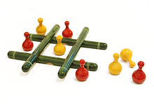 Load image into Gallery viewer, Tic Tac Toe (Lac) | Wooden tic tac toe | Tic tac toe wooden game | Wooden tic tac toe set