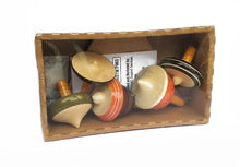 Load image into Gallery viewer, Handcrafted Wooden Tops - Collection 3: Assorted Finger Tops (5 no.s)