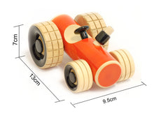 Load image into Gallery viewer, Trako Tractor ( Orange ) | Push  pull toys | Wooden tractor toy | Wooden tractors