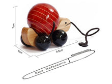 Load image into Gallery viewer, wooden turtle pull toy