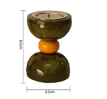Load image into Gallery viewer, Vibha (Hour glass) - Candle Holder ( Green )