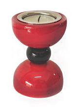 Load image into Gallery viewer, Vibha (Hour glass) - Candle Holder (Red)