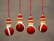 Load image into Gallery viewer, Wooden Christmas Decor : SANTA (set of 4)