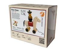 Load image into Gallery viewer, Hee Haw (Galloping horse) | Channapatna toy | Push Pull Toys | Wooden pull toys