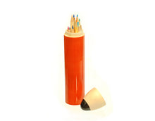 Load image into Gallery viewer, Wooden Pencil Box - Sketch Case Slim (Orange)
