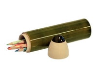 Load image into Gallery viewer, Wooden Pencil Box - Sketch Case Slim (Green)