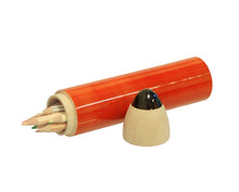 Load image into Gallery viewer, Wooden Pencil Box - Sketch Case Slim (Orange)
