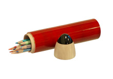 Load image into Gallery viewer, Wooden Pencil Box - Sketch Case Slim ( Red ) | Wooden pencil storage box | Wooden pencil box