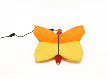 Load image into Gallery viewer, Thithli ( Yellow & Orange ) | Butterfly pull toy | Wooden pull toy | Wooden butterfly