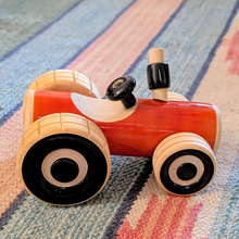 Load image into Gallery viewer, Trako Tractor ( Orange ) | Push  pull toys | Wooden tractor toy | Wooden tractors
