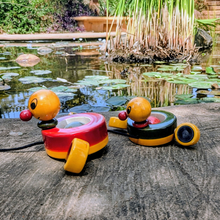 Load image into Gallery viewer, Duby and Duba | Push Pull toys | Wooden Toys | Wooden duck toys
