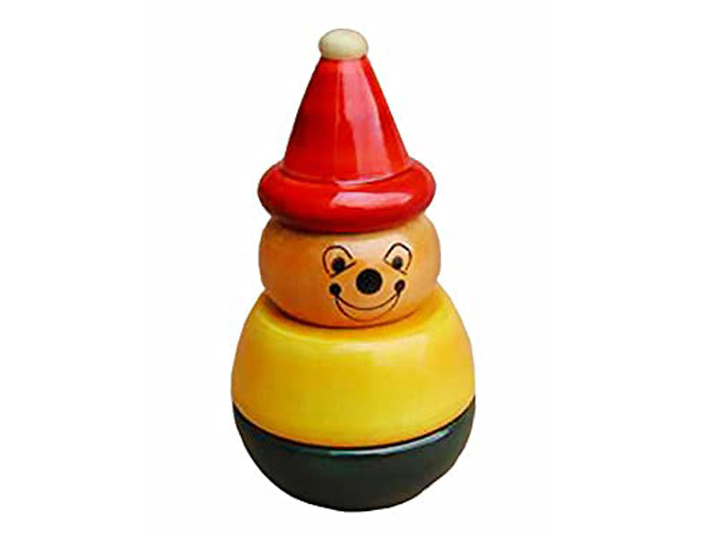 Aaba (Yellow) | Wooden Stacking Toys | Channapatna Toys Online