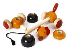 Load image into Gallery viewer, Wooden pull toy
