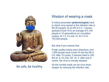 Load image into Gallery viewer, Buddha wearing mask
