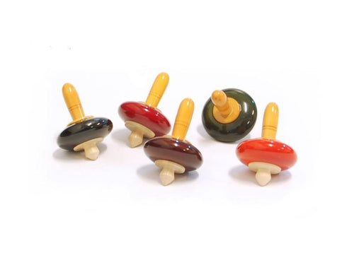 Wooden spinning tops
