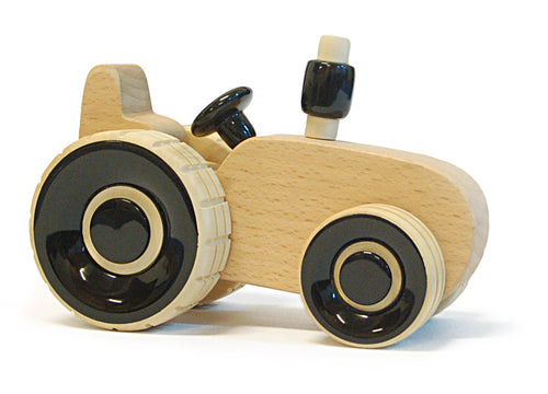Wooden tractor toy