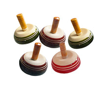 Load image into Gallery viewer, LASYA Finger Tops| Set of 5 | Spinning Wooden tops | Wooden top spinner
