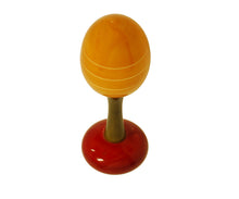Load image into Gallery viewer, Maraca Rattle Yellow | Wooden rattle | Wooden rattle Toys
