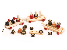 Load image into Gallery viewer, wooden train set

